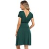 Clearlove 2025 Summer Maternity Nursing Dress Baby Shower Short Sleeves A-line Midi Pregnancy Dress - 3 of 4