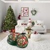 Waterproof Christmas Wreath Storage Bags 6-Pack – Clear PVC/PE Material, Sturdy Handles & Zippers, Durable Organizer for Holiday & Seasonal Decor - 2 of 4