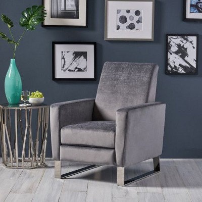 CENGHU Modern Glider Swivel Recliner Chair for Adult, Fabric Single Reclining Armchair, Mid Century Modern Pushback Chair for Living Room, Bedroom