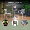 WestinTrends Playa Outdoor Modern Stackable Patio Dining Armchairs (Set of 2) - 4 of 4