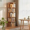YONWAY Multi-Tier Rotating Bookshelf Tower, 360° Display Round Spinning Bookshelf, Space-Saving for Bedroom, Living Room, Home - 2 of 4