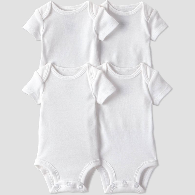 Carter's Just One You® Baby 4pk Short Sleeve Bodysuit - White Newborn