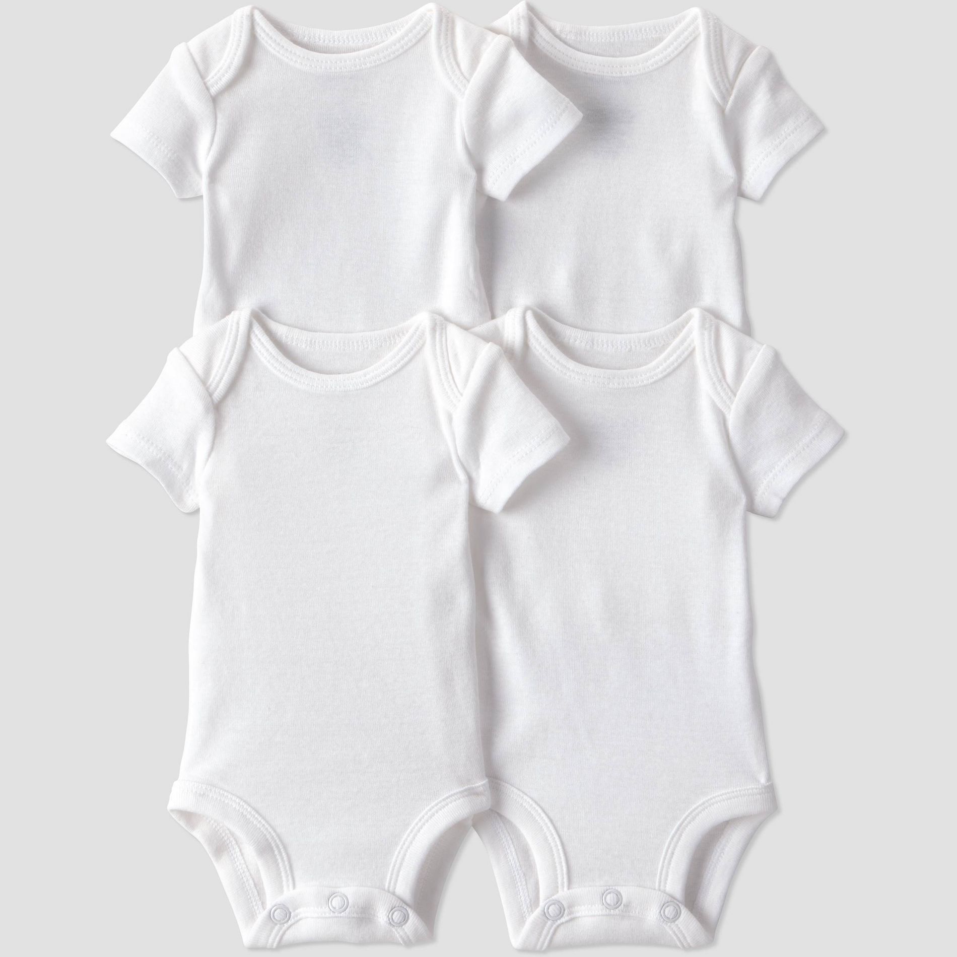 Carter's Just One You® Baby 4pk Short Sleeve Bodysuit - White