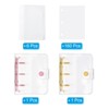 Unique Bargains PVC Transparent Durable Minimalist Binder - 3 of 4