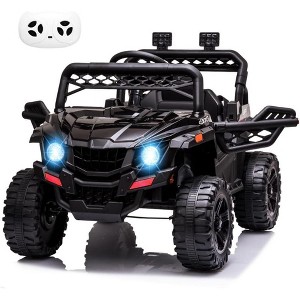 12V Kids Ride On Car Truck w/Parent Remote Control, Spring Suspension, LED Lights, Safety Belt, AUX Port, Music, Spring Suspension - 1 of 4