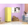 Metal Storage Cabinet With 3 Hanging Rod, 3 Storage Spaces, Metal Locker, 50.78in High Storage Cabinet For Home, School, Gym, Bedroom - 3 of 4