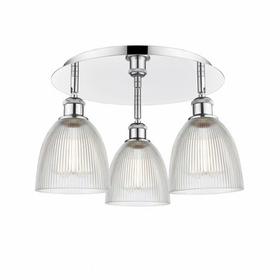 Castile - 3 Light Flush Mount In Industrial Style-9.5 Inches Tall and 17.75 Inches Wide