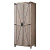 OKD 72" Farmhouse Decorative Storage Cabinets w/Hanging Rod & Adjustable Shelves - 2 of 4