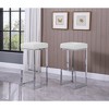 Best Master Furniture,Dorrington Modern Faux Leather Backless Bar Stool (Set of 2) - 2 of 2