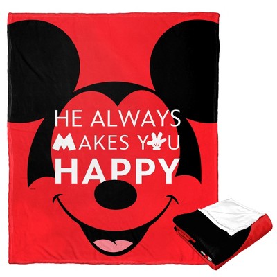 Disney 100 He Makes You Happy Silk Touch Throw