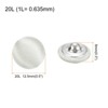 Unique Bargains Blouses Sweater Round Aluminum Cotton Fabric Cloth Covered Buttons 10 Pcs - 2 of 4