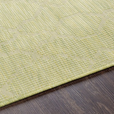 Buiksloot Olive Synthetic Fur Rectangular Area Rug 2'6" x 4'
