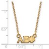 Black Bow Jewelry 14k Yellow Gold Plated Sterling Silver Alpha Epsilon Phi Greek Life Necklace 18 Inch - 2 of 4