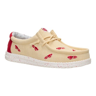 HEYDUDE Men Wally Embroidered Crawfish , Boulder Tan/Multi, M11 — фото 5