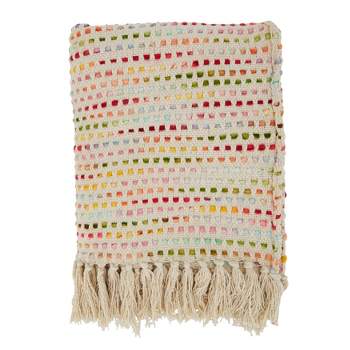 50x60 Cotton Waffle Knit Throw Blanket Pink - Isla Jade : Target