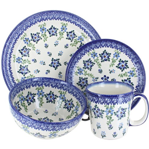 Blue Rose Polish Pottery