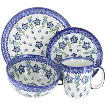 Blue Rose Polish Pottery Kalich Dinnerware (16 PC)