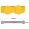 INSPIRE CHIC Women's Interlock 8-shaped Faux Leather Buckle Elastic Belt 1 Pc - 3 of 4