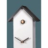 Modern White Bird House Quartz Clock – 8 in – Cuckoo and Quartz Movement – River City Clocks - 2 of 3