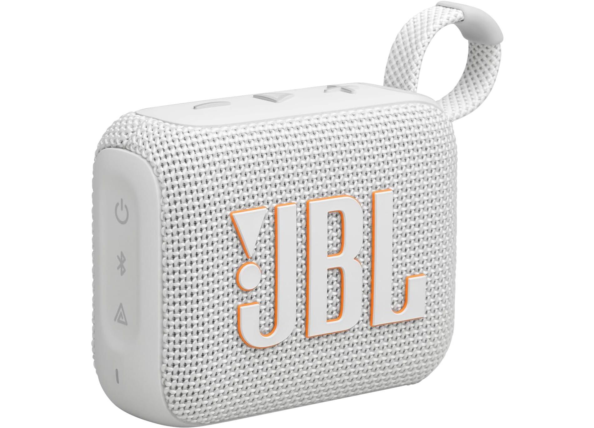 Refurbished: JBL Go 4 Portable Bluetooth Speaker White - Manufacturer Refurbished