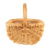 Storied Home Hand-Woven Rattan Basket with Handle, Natural - 4 of 4
