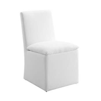 24" Marissa Stain Resistant Fabric Dining Chair White - Abbyson Living