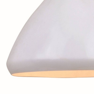 Glossy White Aluminum 10-inch Indoor/Outdoor Pendant Light
