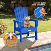Costway Set of 2 Kids Patio Adirondack Chair Armchair Weather Resistance Outdoor Chair - 3 of 4