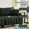 Sapphtopaz 83" Couches for Living Room 3-Seater Upholstered Convertible Sleeper Sofa with Adjustable Backrest and 2 Pillows Loveseat for Bedroom - 4 of 4