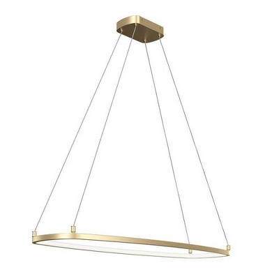Elan Lighting Koloa 1 - Light Chandelier in  Champagne Gold