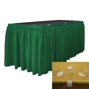 Slickblue Polyester Poplin Table Skirt with L-Clips - 1 of 1