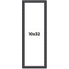 PosterPalooza | Panoramic Linear Black Picture Frame - UV Acrylic, Foam Board Backing, Hanging Hardware - 2 of 4