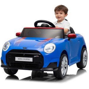 Jojoka 12V Licensed BMW MINI Ride On Car for Kids with 4.0 G Remote Control, LED Lights & Music, 3 Speeds - 1 of 4