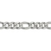 Black Bow Jewelry Men's 13.5mm, Sterling Silver, Solid Figaro Chain Bracelet - 2 of 4