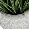 GlasFlength Artificial Plants Small Fake Plants Artificial Grass Plants Faux Plants for Indoor Home Table Decor, Green, 14"*14"*20.5" - 3 of 4