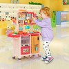 DSVIMOY Kids Kitchen Playset Toys Cooking Set with Accessories Kid Toys for Imaginative Fun and Learning, Blue/Pink - 2 of 4
