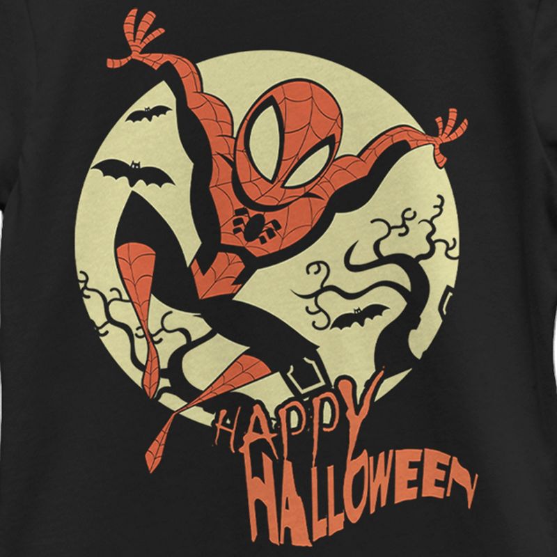 Girl's Marvel Spider-Man Happy Halloween T-Shirt, 2 of 5