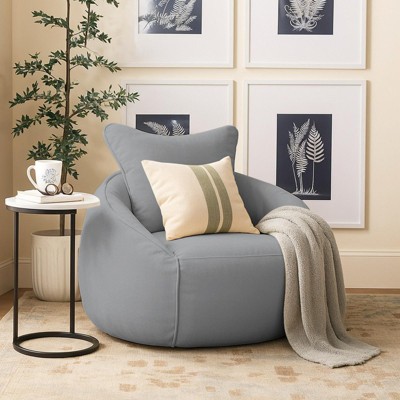 42" Bean Bag Chairs, Large Bean Bag Couch With Ergonomic Backrest for Adults, Memory Foam Filled Velvet  Floor Sofa for Reading, Playing or Relaxing