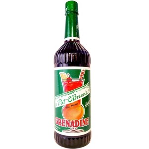 Pat O’Brien’s Grenadine Cocktail Mixer 33.8 fl oz – Sweet Red Syrup for Cocktails, Mocktails & Shirley Temples – Non-Alcoholic - 1 of 3