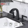 PAGED Widespread Bathroom Faucets 2 Handle Bathroom Sink Faucet Vanity Basin Faucet with Drain Assembly - 4 of 4