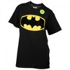 Womens Batman Logo Junior's Crew Glow in the Dark T-Shirt - 2 of 3