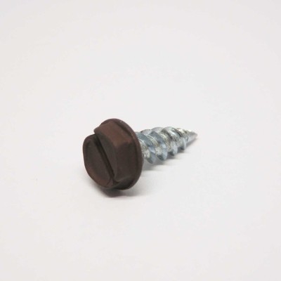 Grip-Rite No. 8 Sizes X 1/2 in. L Slotted Hex Head Gutter Screws 100 pk Model No. HHSB08012P