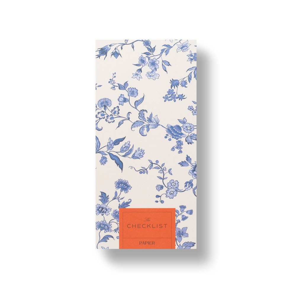 PAPIER 60pg Checklist Notepad 8.3"x 4.1" Floral Print
