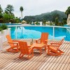 WestinTrends 5-Piece Modern Adirondack Outdoor Rocking Chair with Side Table Set - 2 of 2