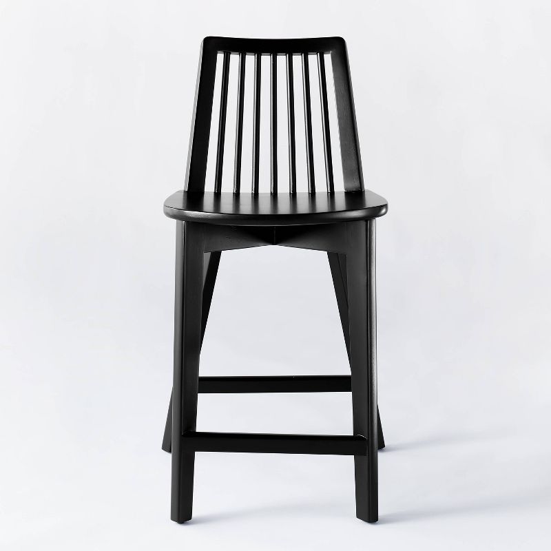 Linden Modified Windsor Wood Counter Height Barstool - Threshold™ designed with Studio McGee, 4 of 14