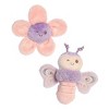 ebba Mini Flutterfly Rattle & Crinkle Set Flutterflies Playful Baby Stuffed Animal Purple 4.5" - 2 of 4