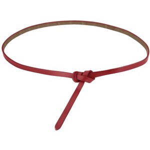 INSPIRE CHIC Women's Skinny Waistband No Buckle Fit to Dress Adjustable Belt - 1 of 4