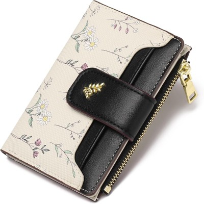 BEAFUP Small Wallets for Women,RFID Blocking - Slim Bifold Wallet with Zipper Pocket & ID Window - for Travel, Parties, Everyday Use