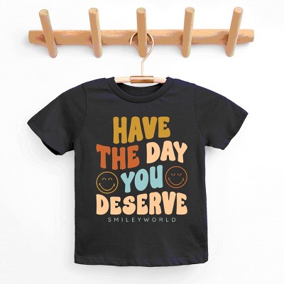 The Juniper Shop SmileyWorld Have The Day You Deserve Groovy Youth Short Sleeve Tee