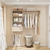 Besiost Closet Organizer System with Wood Drawers, Wall-mounted Laundry Room Storage Shelving - 2 of 4